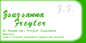zsuzsanna freyler business card